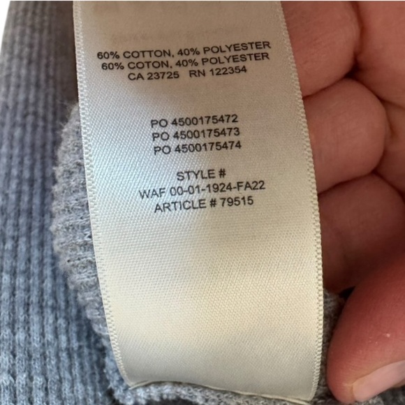 The Group Babaton Gray Waffle Knit Funnel Neck Sweater Tunic M Minimalist Cozy - Picture 5 of 8